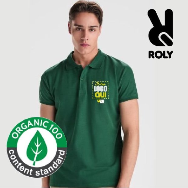 Polo PRINCE Roly | 100% cotone biologico | 210gr personalizzata con stampa o ricamo