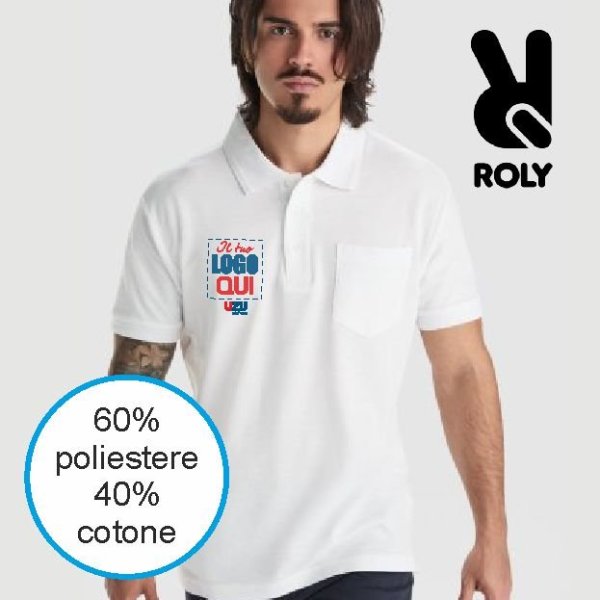 Polo CENTAURO PREMIUM Roly | 60% Cot. 40% Pol. | 220g/m² personalizzata con stampa o ricamo