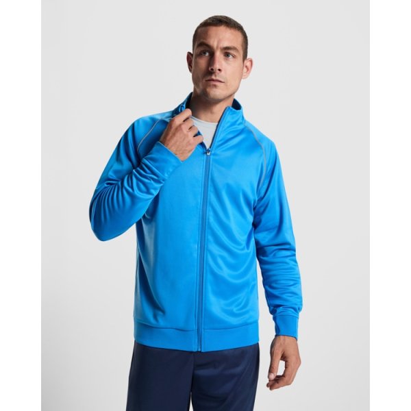 Immagine Felpa sportiva VALIER zip | 100% pol | 210 g/m² personalizzata con stampa o ricamo