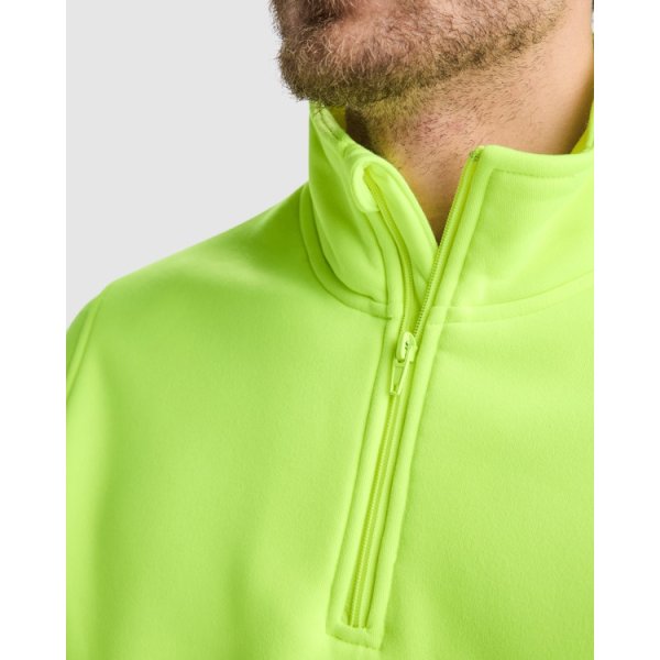 Immagine Felpa con mezza zip SPICA Roly | 100% pol | 280 g/m² personalizzata con stampa o ricamo