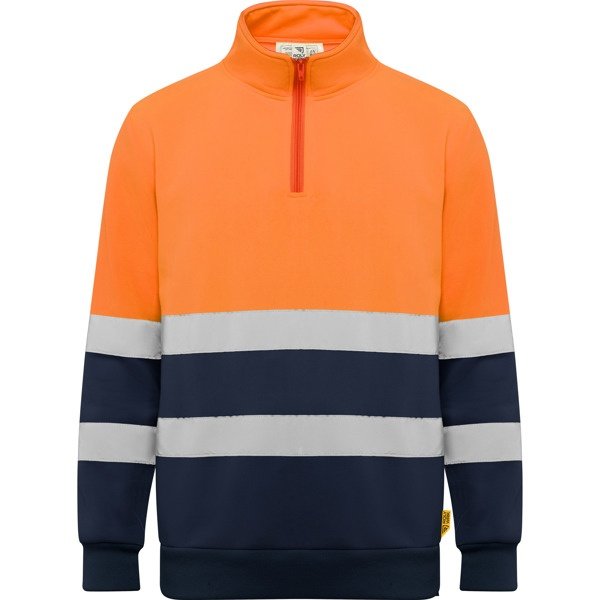 Immagine Felpa con mezza zip SPICA Roly | 100% pol | 280 g/m² personalizzata con stampa o ricamo