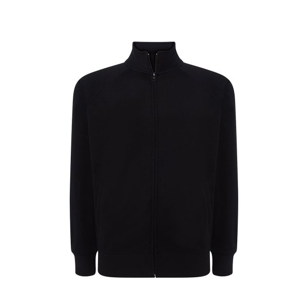 Immagine FELPA UNISEX ZIP INTERA JT | 60% COT + 40% POL | 265 gr/m2 personalizzata con stampa o ricamo
