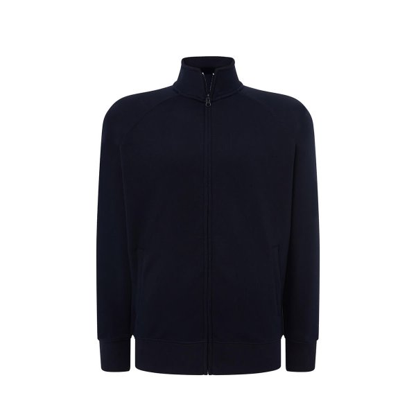 Immagine FELPA UNISEX ZIP INTERA JT | 60% COT + 40% POL | 265 gr/m2 personalizzata con stampa o ricamo