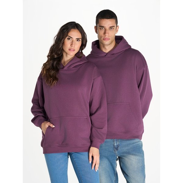 Immagine FELPA JHK UNISEX CAPPUCCIO OVERSIZE | 80% Cot/ 20% Pol | 320 gr/m2 personalizzata con stampa o ricamo