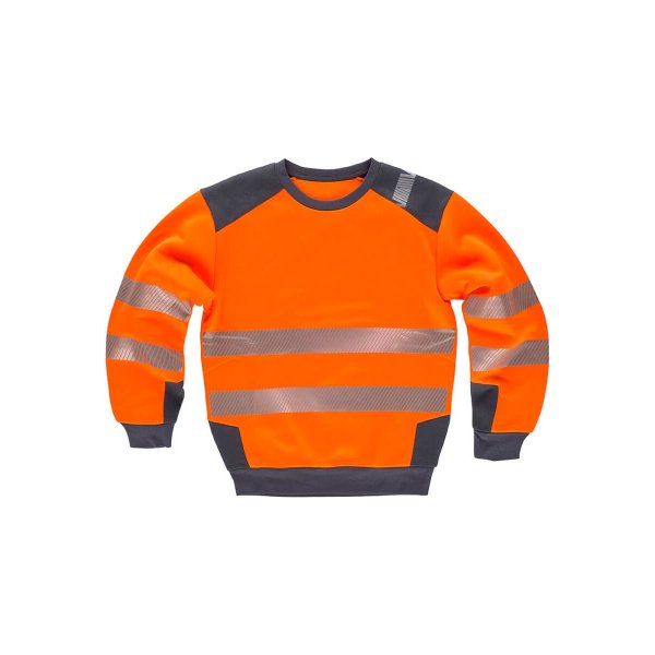 FELPA GIROCOLLO BICOLORE Workteam |100% POL | 280 gr/m2 personalizzata con stampa o ricamo.
