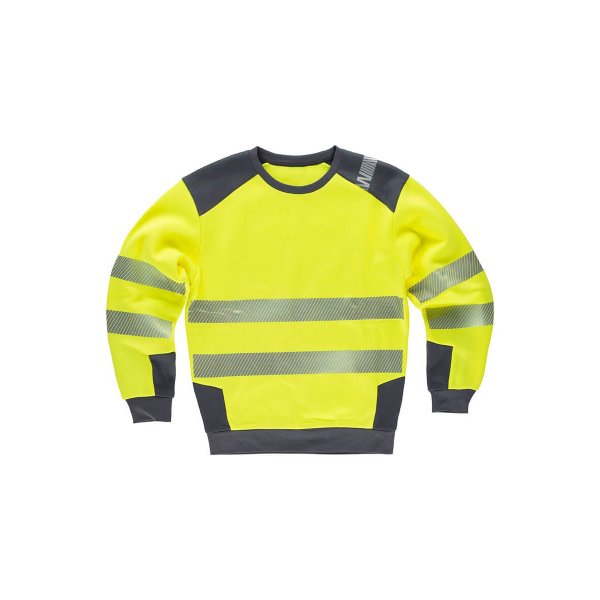 Immagine FELPA GIROCOLLO BICOLORE Workteam |100% POL | 280 gr/m2 personalizzata con stampa o ricamo.