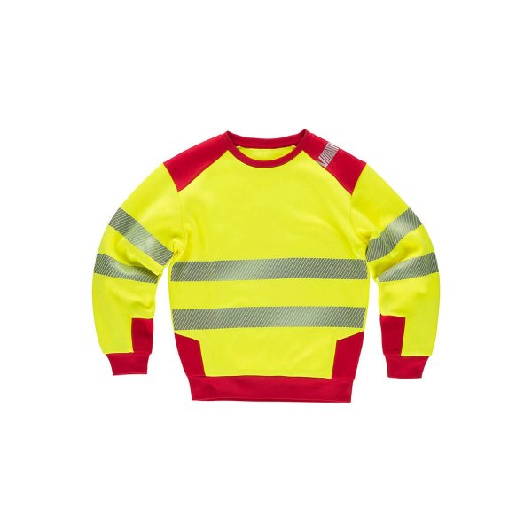 Immagine FELPA GIROCOLLO BICOLORE Workteam |100% POL | 280 gr/m2 personalizzata con stampa o ricamo.