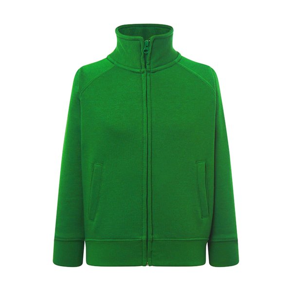 Immagine FELPA BAMBINO JHK ZIP INTERA PREMIUM | 60% COT+ 40% POL | 290 gr/m2 personalizzata con stampa o ricamo