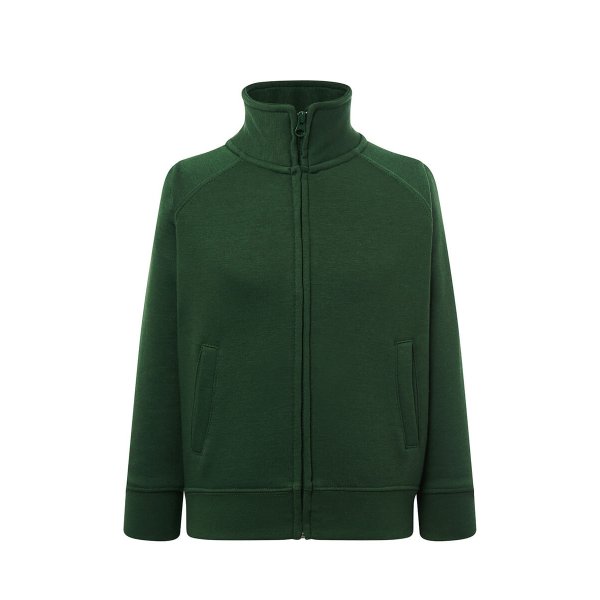 Immagine FELPA BAMBINO JHK ZIP INTERA PREMIUM | 60% COT+ 40% POL | 290 gr/m2 personalizzata con stampa o ricamo