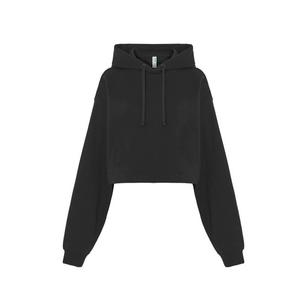 Immagine FELPA DONNA CAPPUCCIO REGULAR CROPPED JHK | 60% COT + 40% POL | 290 gr/m2 personalizzata con stampa o ricamo