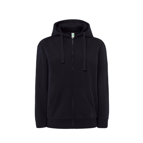 Immagine FELPA DONNA JHK CAPPUCCIO E ZIP LEGGERA FRENCH TERRY | 60% COT+40% POL | 240 gr/m2 personalizzata con stampa o ricamo 