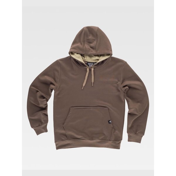 Immagine FELPA Workteam UNISEX CAPPUCCIO CONTRAST | 70%COT+30% POL | 320 gr/m2 personalizzata con stampa o ricamo 
