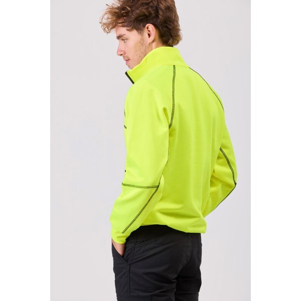 Immagine FELPA Workteam ALTA VISIBILITA Mezza Zip | 100% POL | 280 gr/m2 personalizzata con stampa o ricamo
