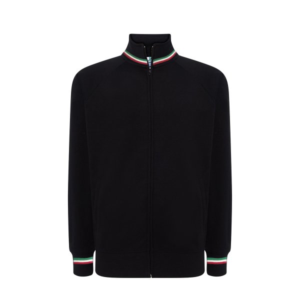 Immagine FELPA JHK UNISEX ZIP INTERA PREMIUM ITALIA | 65% POL+ 35% COT |290 gr/m2 personalizzata con stampa o ricamo