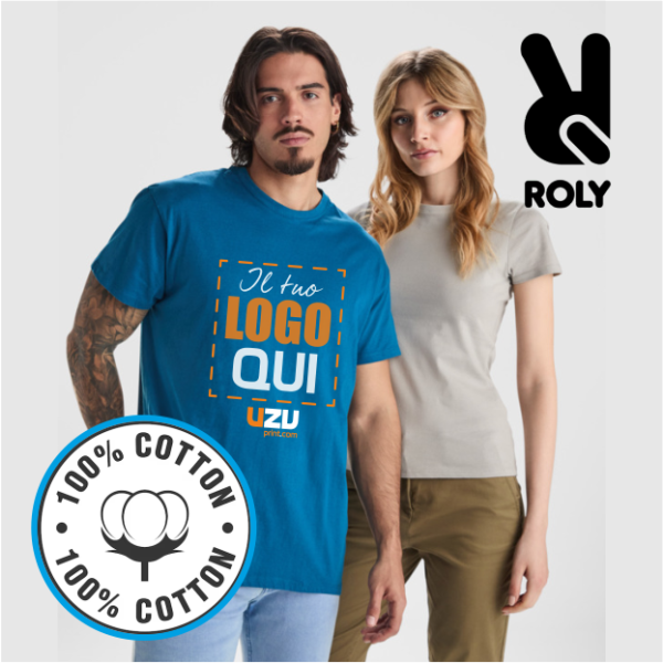 T-shirt BEAGLE Roly | 100% cot |155 g/m² personalizzata con stampa o ricamo