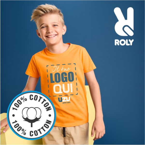T-shirt tubolare STAFFORD Kids Roly | 100% cot |190 g/m² personalizzata con stampa o ricamo
