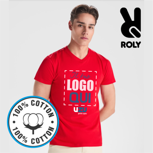 T-shirt SAMOYEDO Roly | 100% cot | 155 g/m² personalizzata con stampa o ricamo