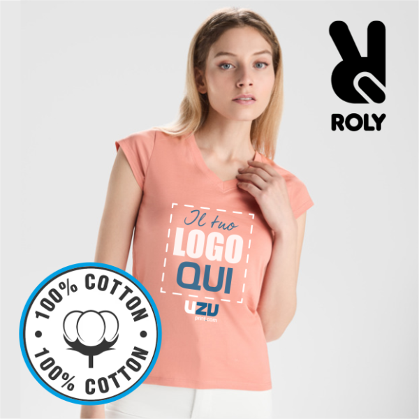 T-shirt VICTORIA Roly | 100% cot | 155 g/m² personalizzata con stampa o ricamo