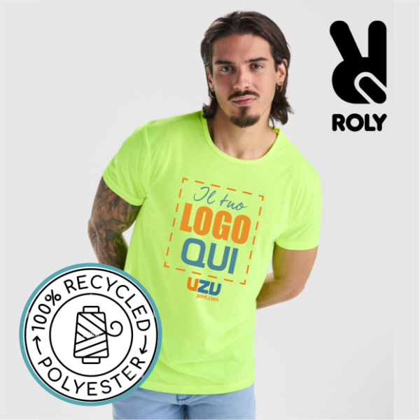 T-shirt AKITA Roly | 100% pol | 155 g/m² personalizzata con stampa o ricamo