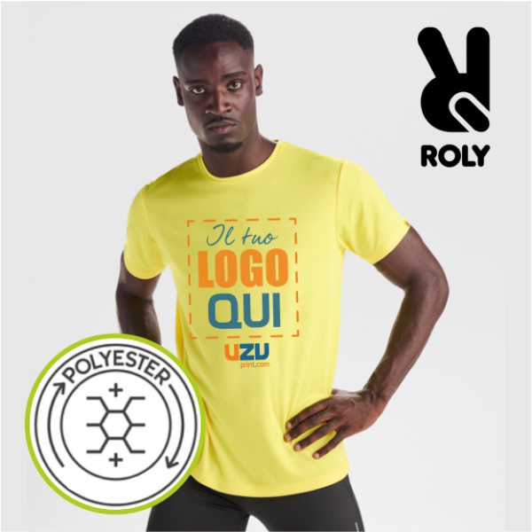 T-shirt IMOLA Roly | 100% pol | 135g/m² personalizzata con stampa o ricamo