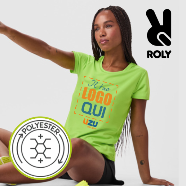T-shirt IMOLA WOMAN Roly | 100% pol | 135 g/m² personalizzata con stampa o ricamo