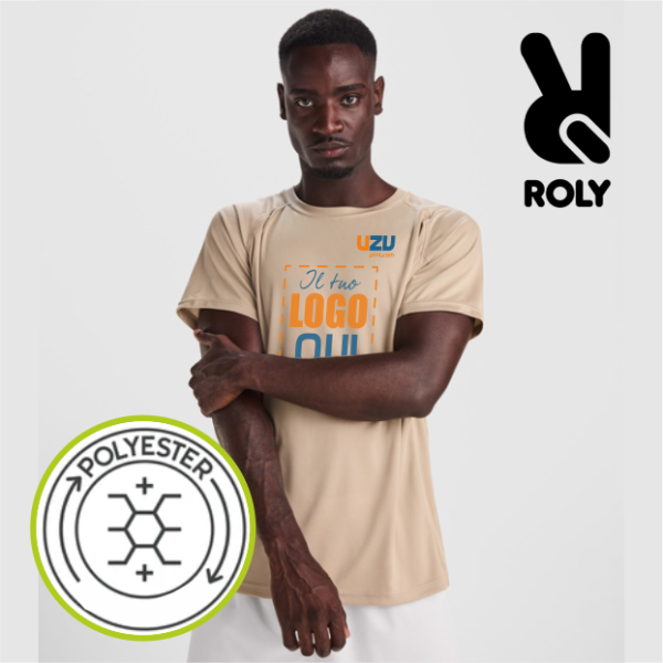 T-shirt MONTECARLO Roly | 100% pol | 150 g/m² personalizzata con stampa e ricamo