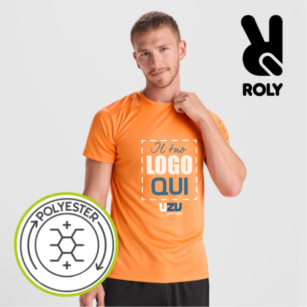T-shirt DAYTONA Roly | 100% pol | 135 g/m² personalizzata con stampa o ricamo