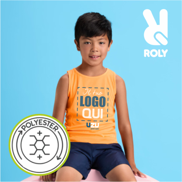 Canotta ANDRE Roly Kids | 100% pol | 140 g/m² personalizzata con stampa o ricamo
