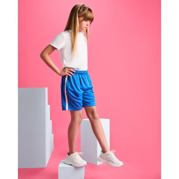 Short sportivi LAZIO Roly Kids | 100% pol | 200 g/m².personalizzati con stampa o ricamo