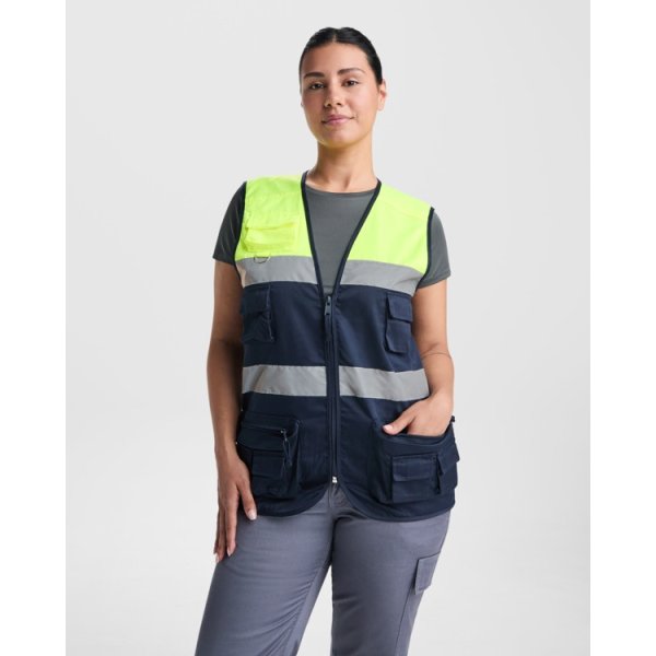 Gilet multitasche BETA Roly | 65% pol /35% cot | 200 g/m² personalizzato con stampa o ricamo