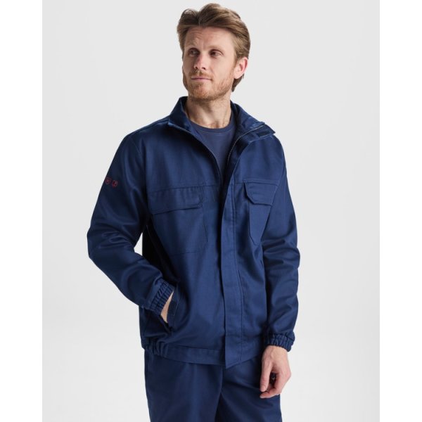 Giubbotto ignifugo CRUISER Roly | 98% cotone / 2% car 360 g/m² personalizzato con stampa o ricamo