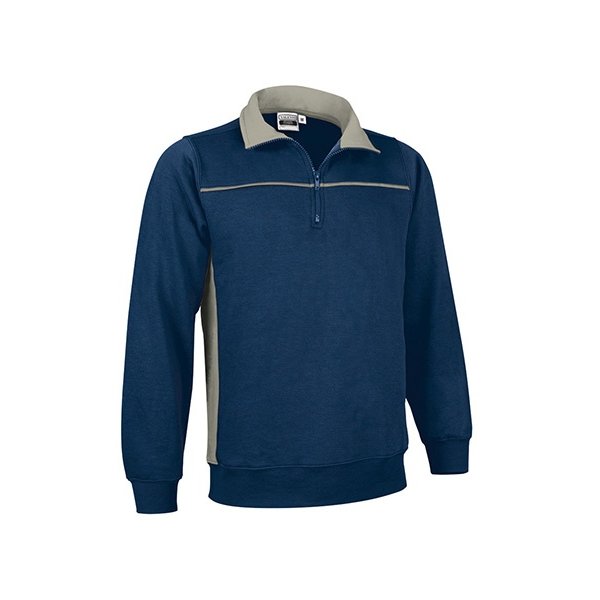 Immagine Felpa mezza zip THUNDER Val | 65% POL+COT | 300 g/m² personalizzata con stampa o ricamo