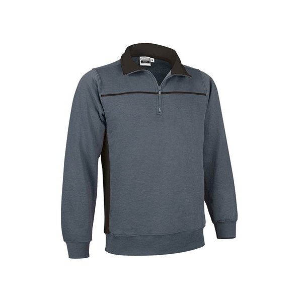 Immagine Felpa mezza zip THUNDER Val | 65% POL+COT | 300 g/m² personalizzata con stampa o ricamo