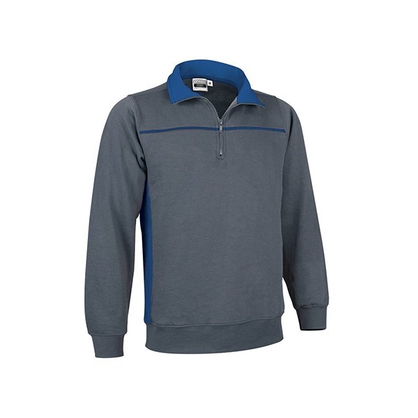 Immagine Felpa mezza zip THUNDER Val | 65% POL+COT | 300 g/m² personalizzata con stampa o ricamo