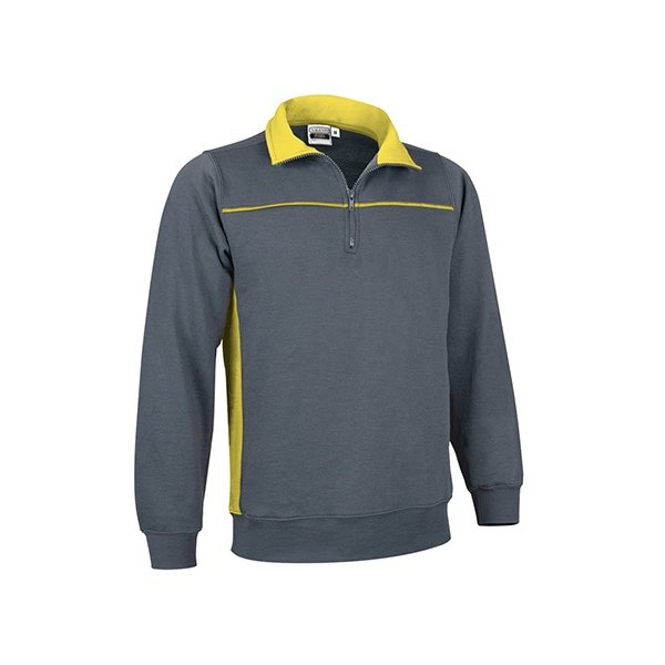 Immagine Felpa mezza zip THUNDER Val | 65% POL+COT | 300 g/m² personalizzata con stampa o ricamo