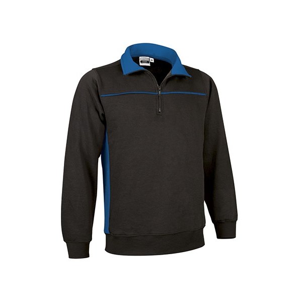 Immagine Felpa mezza zip THUNDER Val | 65% POL+COT | 300 g/m² personalizzata con stampa o ricamo