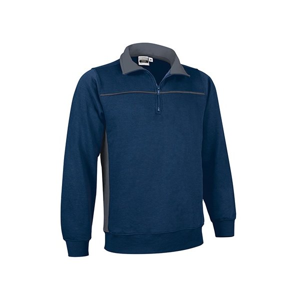 Immagine Felpa mezza zip THUNDER Val | 65% POL+COT | 300 g/m² personalizzata con stampa o ricamo