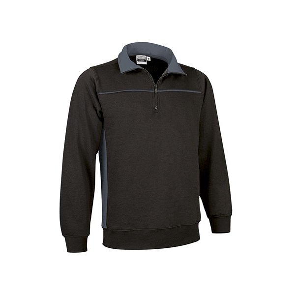 Immagine Felpa mezza zip THUNDER Val | 65% POL+COT | 300 g/m² personalizzata con stampa o ricamo