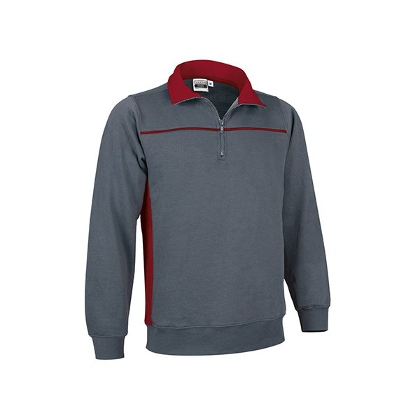 Immagine Felpa mezza zip THUNDER Val | 65% POL+COT | 300 g/m² personalizzata con stampa o ricamo