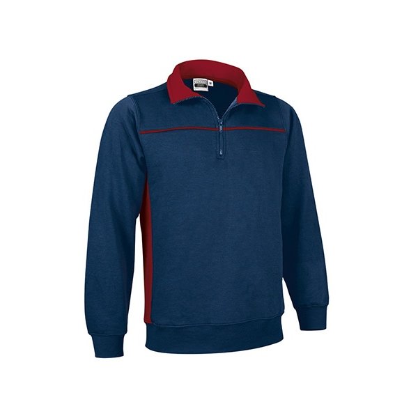 Immagine Felpa mezza zip THUNDER Val | 65% POL+COT | 300 g/m² personalizzata con stampa o ricamo