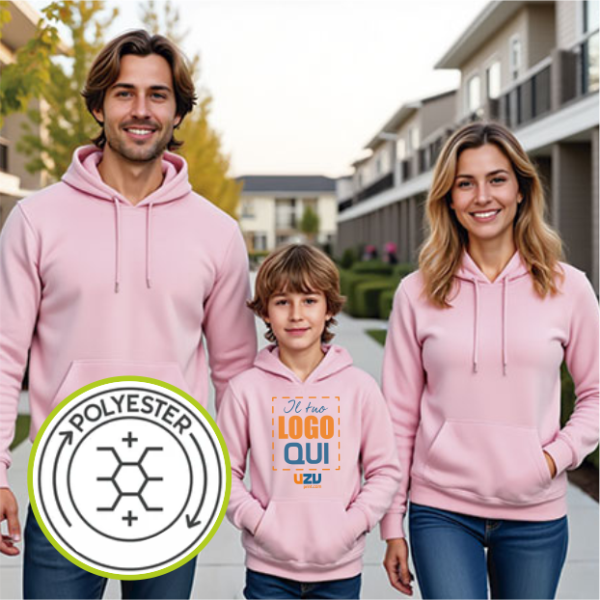 Felpa cappuccio ARIZONA Val | 100% Pol | 280 g/m2 personalizzata con stampa o ricamo
