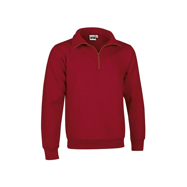 Immagine Felpa mezza zip WOOD Val | 65% Pol+35%Cot | 300 g/m personalizzata con stampa o ricamo