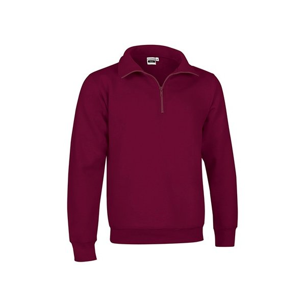 Immagine Felpa mezza zip WOOD Val | 65% Pol+35%Cot | 300 g/m personalizzata con stampa o ricamo