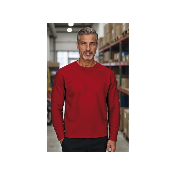 Felpa girocollo OPEN Val | 65%Pol+35%Cot | 300 g/m2 personalizzata con stampa o ricamo