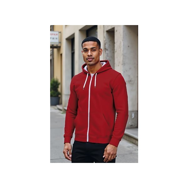 Felpa cappuccio e zip MAMUT Val | 100%Pol | 280 g/m2 personalizzata con stampa o ricamo