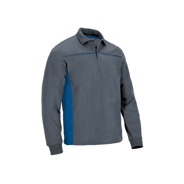Immagine Polo manica lunga THUNDER Val | 50%Pol+50%Cot | 220 g/m2 personalizzata con stampa o ricamo