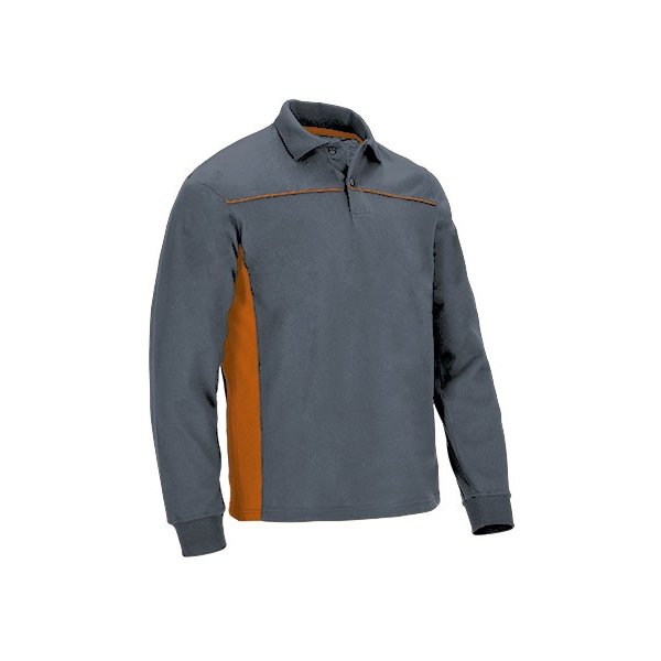 Immagine Polo manica lunga THUNDER Val | 50%Pol+50%Cot | 220 g/m2 personalizzata con stampa o ricamo