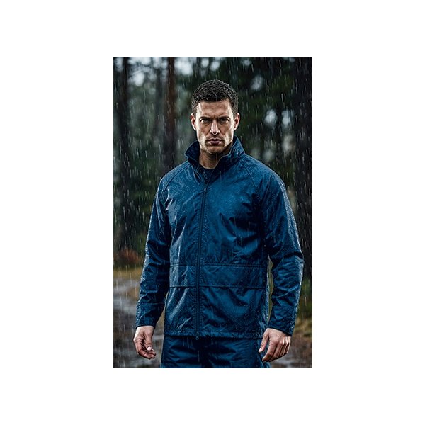 Giacca impermeabile WALTER Val | POL 70%, PVC 30% | 180 g/m2 personalizzata con stampa