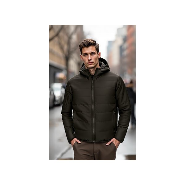 Giacca cappuccio trapuntata FLEETWOOD Val | POL100% | 165 g/m2 Personalizzata con stampa o ricamo