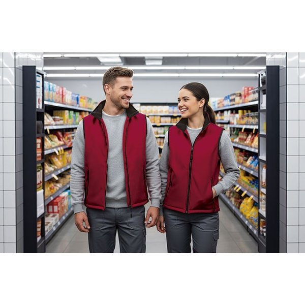 Gilet softshell TUNDRA Val | POL85%,POL10%,ELA 5%| 350 g/m2 personalizzato con stampa o ricamo